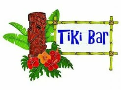 Artistry In Mosaics Tiki Sign Mosaic | 23" X 36" | TIKIBROM
