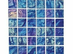 National Pool Tile Lightwaves Glass Tile | Blue 1x1 | LWV-BLUE