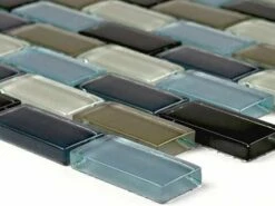 Artistry In Mosaics Crystal Series - Black Charcoal Gray Taupe Blend Glass Tile | 1" X 2" | GC82348K1 7 Artistry In Mosaics Crystal Series - Black Charcoal Gray Taupe Blend Glass Tile | 1" X 2" | GC82348K1 -Hayward Shop 157328 0 2016412102235