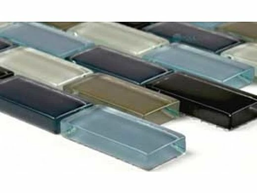 Artistry In Mosaics Crystal Series - Black Charcoal Gray Taupe Blend Glass Tile | 1" X 2" | GC82348K1 4 Artistry In Mosaics Crystal Series - Black Charcoal Gray Taupe Blend Glass Tile | 1" X 2" | GC82348K1 - Image 2