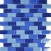 Artistry In Mosaics Crystal Series - Cobalt Blue Blend Glass Tile | 1" X 2" | GC82348B2 -Hayward Shop 157333 0 2017520164625