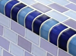 Artistry In Mosaics Crystal Series - Trim Cobalt Blue Blend Glass Tile | TRIM-GC82348B2 -Hayward Shop 157334 0 201641212182