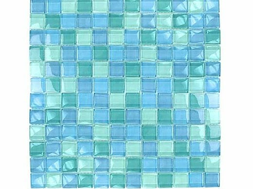 Artistry In Mosaics Crystal Series - Turquoise Blue Blend Glass Tile | 1" X 1" | GC82323T1 3 Artistry In Mosaics Crystal Series - Turquoise Blue Blend Glass Tile | 1" X 1" | GC82323T1