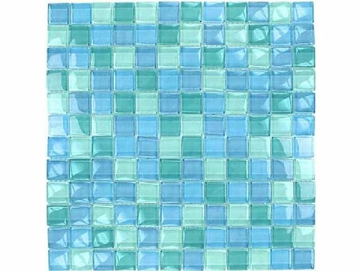 Artistry In Mosaics Crystal Series - Turquoise Blue Blend Glass Tile | 1" X 1" | GC82323T1 4 Artistry In Mosaics Crystal Series - Turquoise Blue Blend Glass Tile | 1" X 1" | GC82323T1 - Image 2