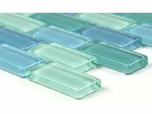 Artistry In Mosaics Crystal Series - Turquoise Blue Blend Glass Tile | 1" X 2" | GC82348T1 6 Artistry In Mosaics Crystal Series - Turquoise Blue Blend Glass Tile | 1" X 2" | GC82348T1 - Image 4
