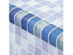 Artistry In Mosaics Crystal Series - Trim Turquoise Cobalt Blue Blend Glass Tile | TRIM-GC82348B3