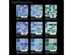 Artistry In Mosaics Crystal Iridescent - Bright Blue Blend Glass Tile | 1" X 1" | GC82323B7 9 Artistry In Mosaics Crystal Iridescent - Bright Blue Blend Glass Tile | 1" X 1" | GC82323B7 -Hayward Shop 157354 2 2016413135536