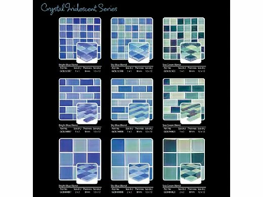 Artistry In Mosaics Crystal Iridescent - Bright Blue Blend Glass Tile | 1" X 1" | GC82323B7 5 Artistry In Mosaics Crystal Iridescent - Bright Blue Blend Glass Tile | 1" X 1" | GC82323B7 - Image 3