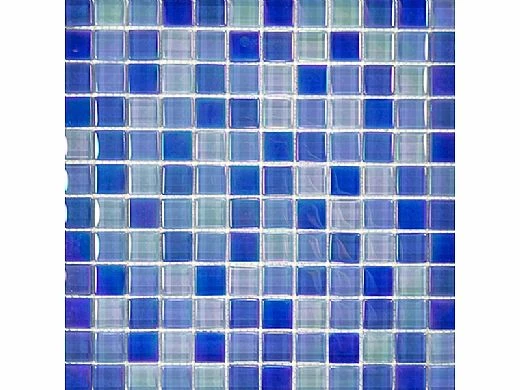 Artistry In Mosaics Crystal Iridescent - Bright Blue Blend Glass Tile | 1" X 1" | GC82323B7 4 Artistry In Mosaics Crystal Iridescent - Bright Blue Blend Glass Tile | 1" X 1" | GC82323B7 - Image 2