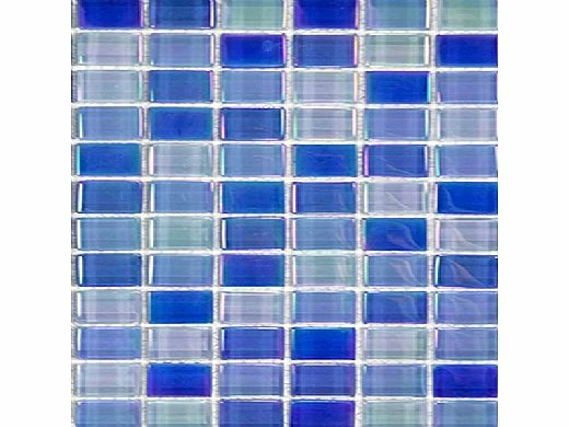 Artistry In Mosaics Crystal Iridescent - Bright Blue Blend Glass Tile | 1" X 2" | GC82348B7 3 Artistry In Mosaics Crystal Iridescent - Bright Blue Blend Glass Tile | 1" X 2" | GC82348B7