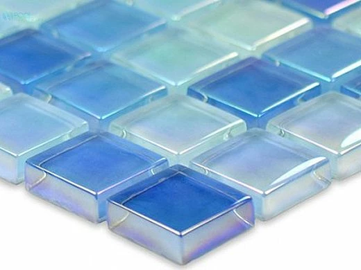 Artistry In Mosaics Crystal Iridescent - Sky Blue Blend Glass Tile | 1" X 1" | GC82323B8 6 Artistry In Mosaics Crystal Iridescent - Sky Blue Blend Glass Tile | 1" X 1" | GC82323B8 - Image 4