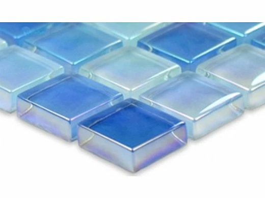 Artistry In Mosaics Crystal Iridescent - Sky Blue Blend Glass Tile | 1" X 1" | GC82323B8 5 Artistry In Mosaics Crystal Iridescent - Sky Blue Blend Glass Tile | 1" X 1" | GC82323B8 - Image 3