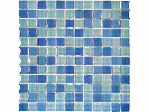 Artistry In Mosaics Crystal Iridescent - Sky Blue Blend Glass Tile | 1" X 1" | GC82323B8 3 Artistry In Mosaics Crystal Iridescent - Sky Blue Blend Glass Tile | 1" X 1" | GC82323B8