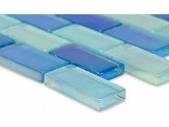 Artistry In Mosaics Crystal Iridescent Sky Blue Blend Glass Tile | 1x2 | GC82348B8 8 Artistry In Mosaics Crystal Iridescent Sky Blue Blend Glass Tile | 1x2 | GC82348B8 -Hayward Shop 157362 1 20164149443