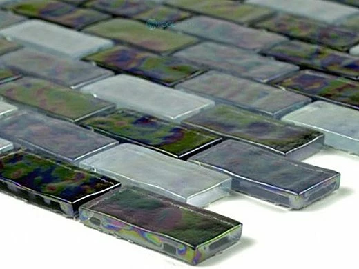 Artistry In Mosaics Ocean Series - Black Blend Glass Tile | 1" X 2" | GC62348K4 6 Artistry In Mosaics Ocean Series - Black Blend Glass Tile | 1" X 2" | GC62348K4 - Image 4