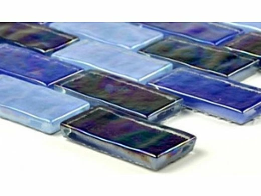 Artistry In Mosaics Ocean Series - Blue Blend Glass Tile | 1" X 2" | GC62348B6 5 Artistry In Mosaics Ocean Series - Blue Blend Glass Tile | 1" X 2" | GC62348B6 - Image 3