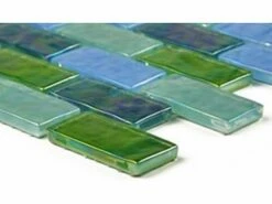Artistry In Mosaics Ocean Series - Blue Green Blend Glass Tile | 1" X 2" | GC62348G2 -Hayward Shop 157369 1 2016415125311