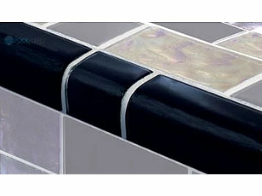 Artistry In Mosaics Twilight Series Trim Glass Tile | Black Mixed | TRIM-GT8M4896K5 6 Artistry In Mosaics Twilight Series Trim Glass Tile | Black Mixed | TRIM-GT8M4896K5 - Image 4