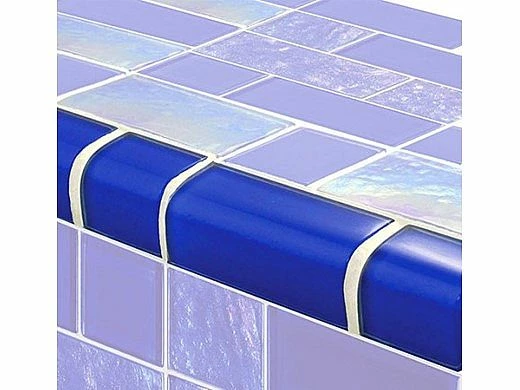 Artistry In Mosaics Twilight Series Trim Glass Tile | Royal BLue Mixed | TRIM-GT8M4896B9 3 Artistry In Mosaics Twilight Series Trim Glass Tile | Royal BLue Mixed | TRIM-GT8M4896B9