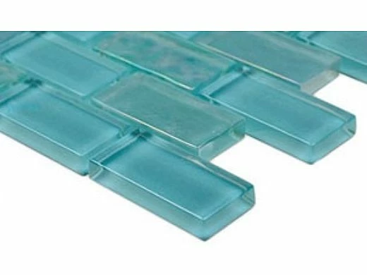Artistry In Mosaics Twilight Series 1x2 Glass Tile | Turquoise Brick | GT82348T4 4 Artistry In Mosaics Twilight Series 1x2 Glass Tile | Turquoise Brick | GT82348T4 - Image 2