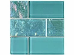 Artistry In Mosaics Twilight Series Glass Tile | Turquoise Mixed | GT8M4896T4