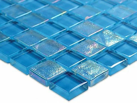Artistry In Mosaics Twilight Series 1x1 Glass Tile | Azure | GT82323B12 7 Artistry In Mosaics Twilight Series 1x1 Glass Tile | Azure | GT82323B12 - Image 5