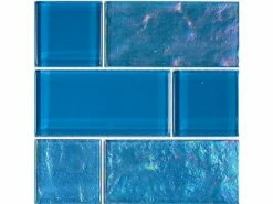 Artistry In Mosaics Twilight Series Glass Tile | Azure Mixed | GT8M4896B12