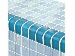 Artistry In Mosaics Twilight Series Trim Glass Tile | Azure | TRIM-GT82348B12