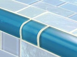 Artistry In Mosaics Twilight Series Trim Glass Tile | Azure Mixed | TRIM-GT8M4896B12 -Hayward Shop 157443 0 201642593753