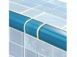 Artistry In Mosaics Twilight Series Trim Glass Tile | Azure Mixed | TRIM-GT8M4896B12