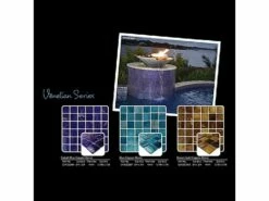 Artistry In Mosaics Venetian Series 3/4x3/4 Glass Tile | Blue Copper Blend | GV42020B7 -Hayward Shop 157444 0 2016425103431