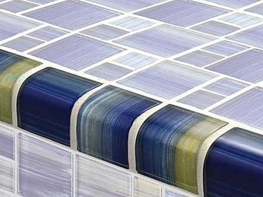 Artistry In Mosaics Watercolors Series 2x2 Trim Glass Tile | Blue | TRIM-GW8M2348B10 3 Artistry In Mosaics Watercolors Series 2x2 Trim Glass Tile | Blue | TRIM-GW8M2348B10