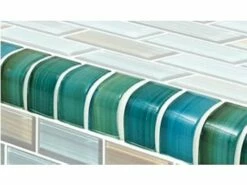Artistry In Mosaics Watercolors Series 1x2 Trim Glass Tile | Aqua | TRIM-GW82348T5 8 Artistry In Mosaics Watercolors Series 1x2 Trim Glass Tile | Aqua | TRIM-GW82348T5 -Hayward Shop 157464 1 201642694523