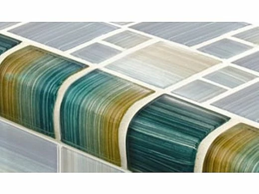 Artistry In Mosaics Watercolors Series 2x2 Trim Glass Tile | Aqua | TRIM-GW8M2348T5 5 Artistry In Mosaics Watercolors Series 2x2 Trim Glass Tile | Aqua | TRIM-GW8M2348T5 - Image 3