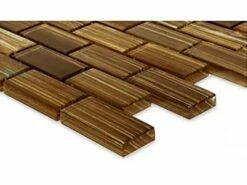 Artistry In Mosaics Watercolors Series 1x2 Glass Tile | Brown Brick | GW82348N7 -Hayward Shop 157466 1 2016426101835