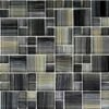 Artistry In Mosaics Watercolors Series Glass Tile | Charcoal Mixed | GW8M2348K6