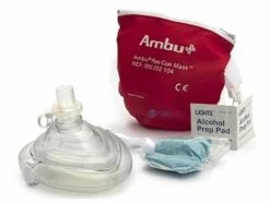 KEMP USA AMBU CPR Mask In Red Pouch | 10-517