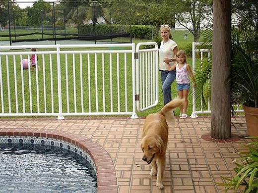 Saftron Self Closing Gate With 54" Plunger Latch For 2400 Series Fencing | 48" H X 36" W | White | FG-2402-4836-W 6 Saftron Self Closing Gate With 54" Plunger Latch For 2400 Series Fencing | 48" H X 36" W | White | FG-2402-4836-W - Image 4