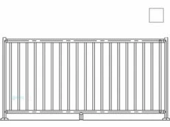 Saftron 2200 Series Pool Fencing | 48" H X 8' W Sections | White | FS-2200-4896-W