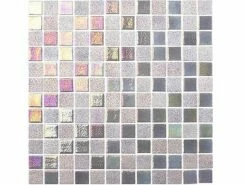 National Pool Tile Opal Glass 1x1 Tile | Steel Grey | OPL-GREY1X1