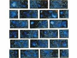 National Pool Tile Meridian Series 1x2 | Electric Blue | MRD-ELECTRIC1X2