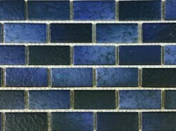 Fujiwa Tile Glasstel Mosaic Series 7/8" X 1-7/8" | Indigo Matte | Glasstel-75