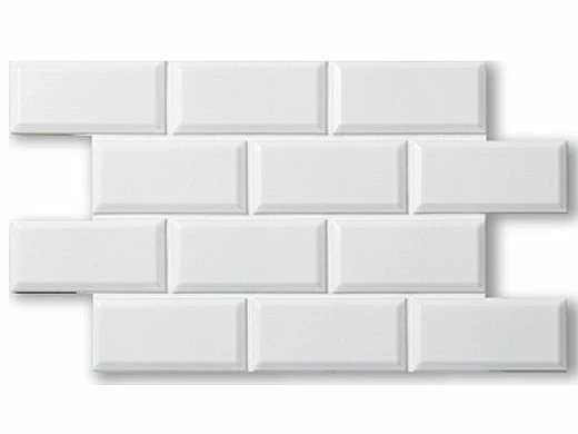 Cepac Tile Contour Beveled Series | Matte White | CON-2B 3 Cepac Tile Contour Beveled Series | Matte White | CON-2B