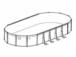Laguna 16' X 24' Oval Above Ground Pool | Basic Package 52" Wall | 168068 -Hayward Shop 168068 0 20171219145114