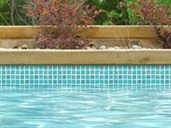 National Pool Tile Equinox 1x1 Glass Tile | Icy Teal | EQX-WINTER