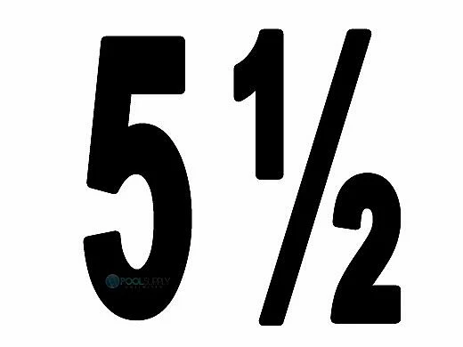 Depth Marker 5" Frost Proof Tile | 5 1/2 Non-Skid | DM52-1055 3 Depth Marker 5" Frost Proof Tile | 5 1/2 Non-Skid | DM52-1055