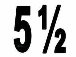 Depth Marker 5" Frost Proof Tile | 5 1/2 Smooth | DM51-1055