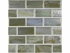 National Pool Tile Boutique Agate Series 1x2 Glass Tile | Cortona Pearl | AGT-1X2-CORTONA-PEARL