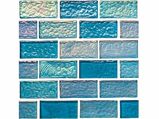 National Pool Tile Sea Ice Series 1x2 Glass Tile | Lagoon | ICE-LAGOON1X2 4 National Pool Tile Sea Ice Series 1x2 Glass Tile | Lagoon | ICE-LAGOON1X2 - Image 2
