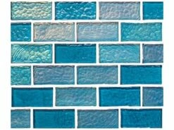 National Pool Tile Sea Ice Series 1x2 Glass Tile | Lagoon | ICE-LAGOON1X2